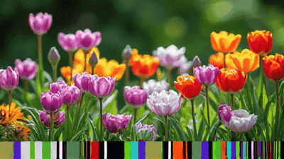 Color matching techniques for creating a colorful garden