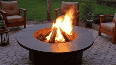 Cozy Outdoor Fire Pit Setup for Enjoying Fall Nights